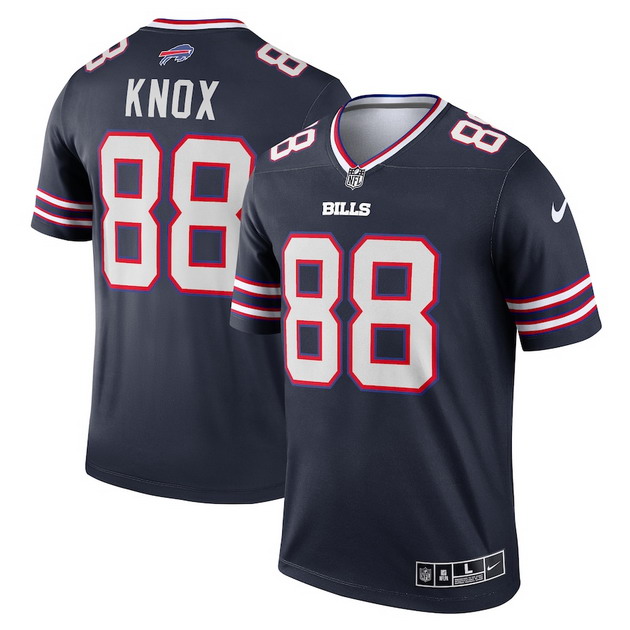 mens nike dawson knox navy buffalo bills inverted legend jersey